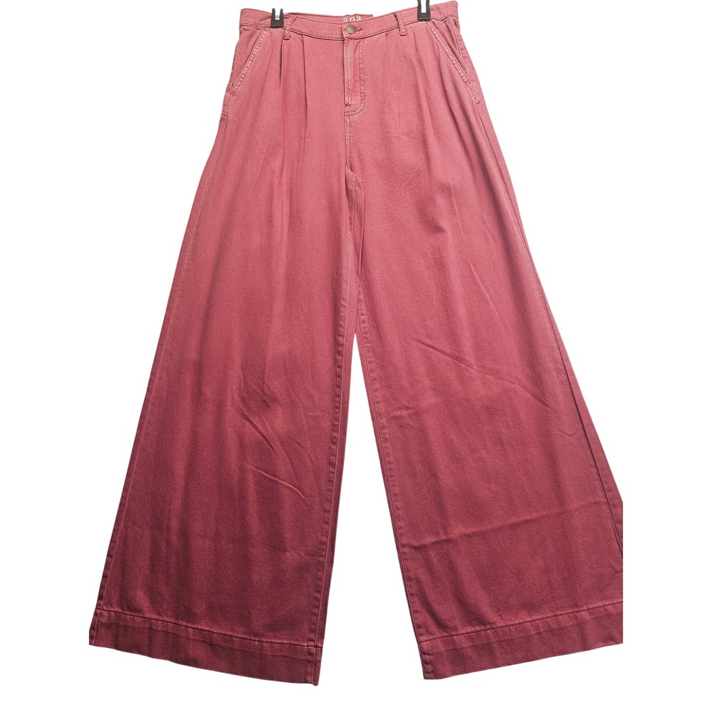ana a new approach Hawthorne Rose High Rise Wide Leg Pleated Pants Size 10 NWT